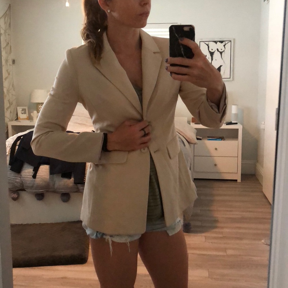 Boston Proper Beige Blazer